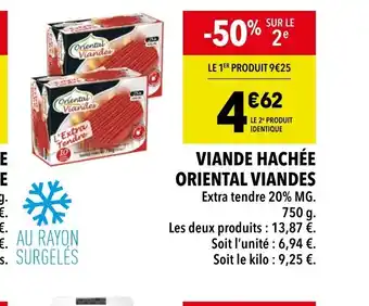 Supeco VIANDE HACHÉE ORIENTAL VIANDES offre