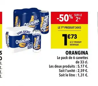 Supeco ORANGINA offre