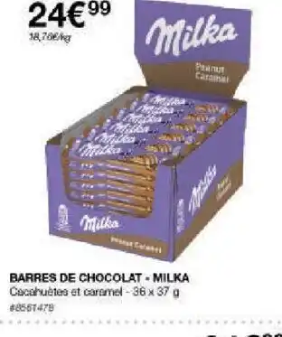 Costco BARRES DE CHOCOLAT MILKA offre