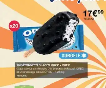Costco 20 BATONNETS GLACES OREO - OREO offre