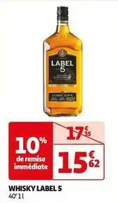 Auchan Label 5 - whisky offre