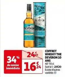 Auchan The deveron - coffret whisky 10 ans offre