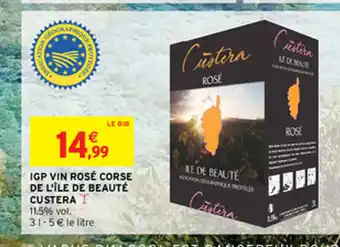 Intermarché IGP VIN ROSÉ CORSE DE L'ÎLE DE BEAUTÉ offre