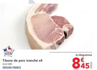 METRO T-bone de porc tranché x4 sous vide offre