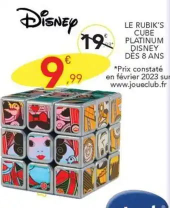 Stokomani LE RUBIK'S CUBE PLATINUM DISNEY DÈS 8 ANS offre