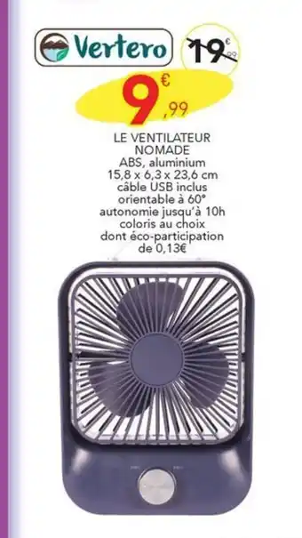 Stokomani LE VENTILATEUR NOMADE offre