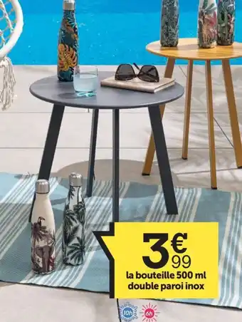 Centrakor la bouteille 500 ml double paroi inox offre
