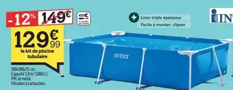 Centrakor le kit de piscine tubulaire offre