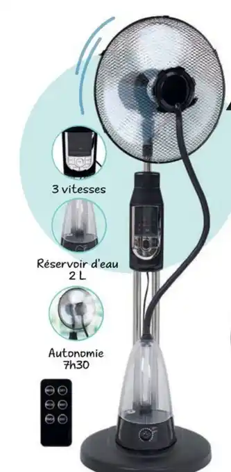 le ventilateur brumisateur