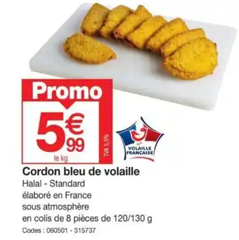 Promocash Cordon bleu de volaille offre