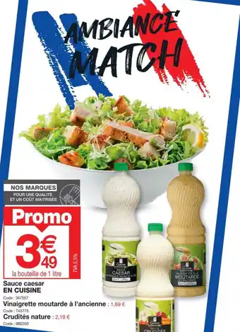 Promocash Sauce caesar EN CUISINE offre