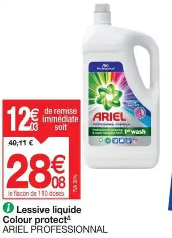 Promocash Lessive liquide Colour protect ARIEL PROFESSIONNAL Code: 820045 offre