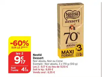 Maximarché Nestlé Dessert offre