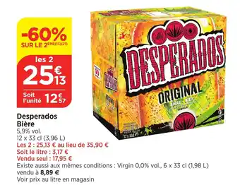 Maximarché Desperados Bière offre