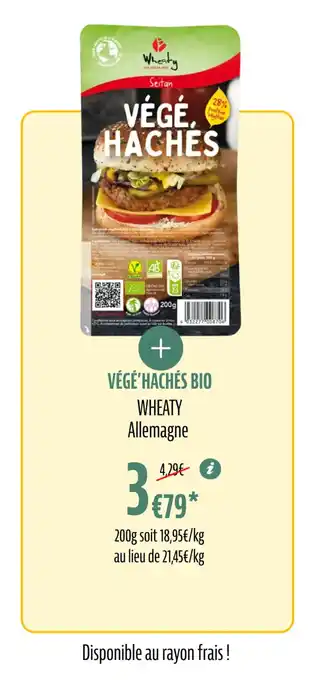 La Vie Claire VÉGÉ'HACHÉS BIO offre