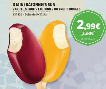 Gel 2000 8 MINI BÂTONNETS SUN offre