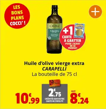 Coccinelle Supermarché Huile d'olive vierge extra CARAPELLI offre
