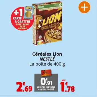 Coccinelle Supermarché Céréales Lion NESTLÉ offre