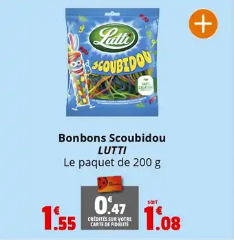 Coccinelle Supermarché Bonbons Scoubidou LUTTI offre