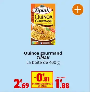 Coccinelle Supermarché Quinoa gourmand TIPIAK offre