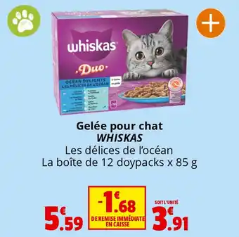 Coccinelle Supermarché Gelée pour chat WHISKAS offre