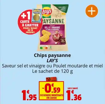 Coccinelle Supermarché Chips paysanne LAY'S offre