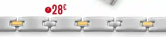 E.Leclerc Bracelet acier, 20 cm, or jaune 0,10 g offre