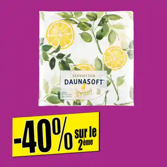 Norma 40 serviettes en papier offre