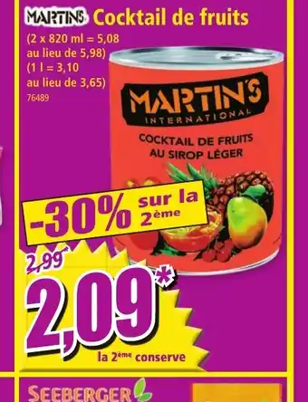 Norma MARTINS Cocktail de fruits offre