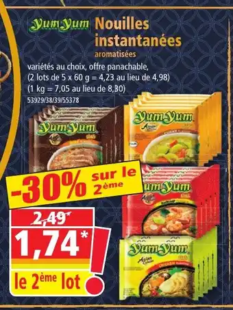 Norma Yum Yum Nouilles instantanées offre