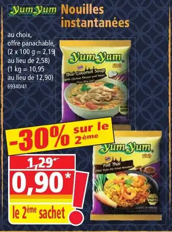 Norma Yum Yum Nouilles instantanées offre