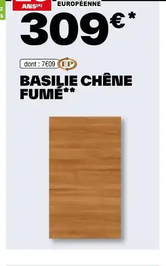Brico Dépôt BASILIE CHÊNE FUMÉ offre