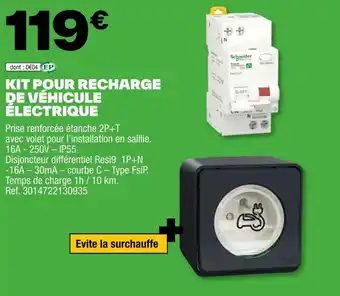 Brico Dépôt KIT POUR RECHARGE DE VÉHICULE ÉLECTRIQUE offre