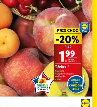 Lidl Pêches offre