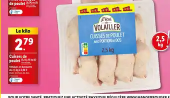 Lidl Cuisses de poules offre