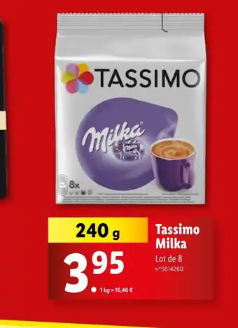 Lidl Tassimo Milka offre