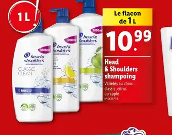 Lidl Head & Shoulders shampoing offre