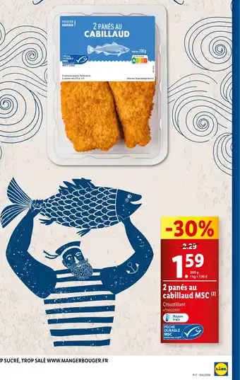 Lidl 2 panés au cabillaud MSC (2) offre