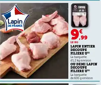 U Express LAPIN ENTIER DECOUPE offre
