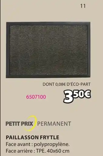 JYSK PAILLASSON FRYTLE offre