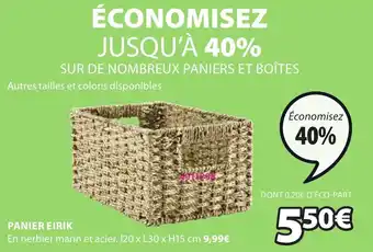 JYSK PANIER EIRIK offre