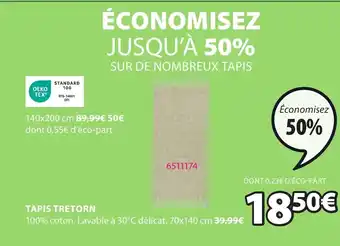 JYSK TAPIS TRETORN offre