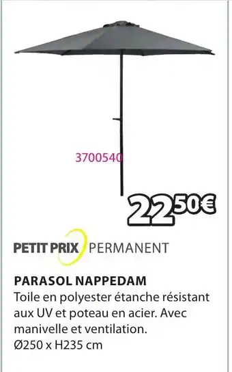 JYSK PARASOL NAPPEDAM offre