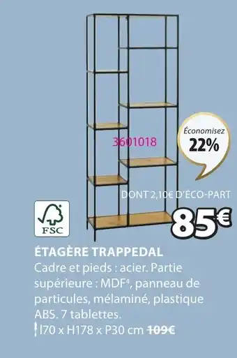 JYSK ÉTAGÈRE TRAPPEDAL offre