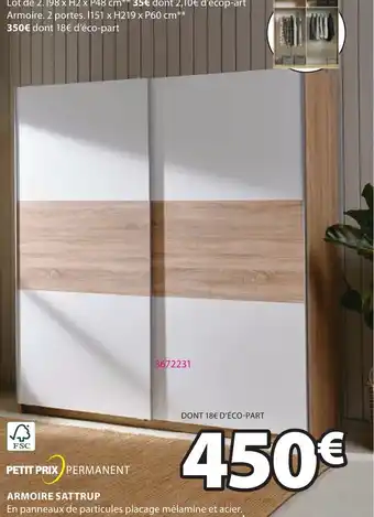 JYSK ARMOIRE SATTRUP offre