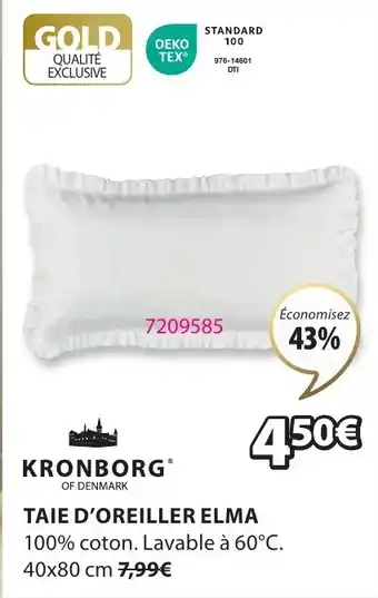 JYSK TAIE D'OREILLER ELMA offre