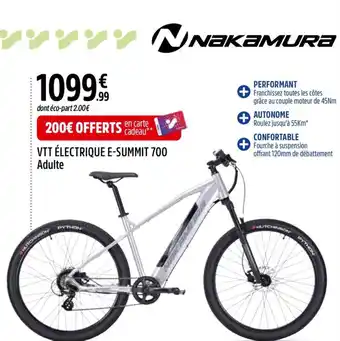 Intersport VTT ÉLECTRIQUE E-SUMMIT 700 Adulte offre