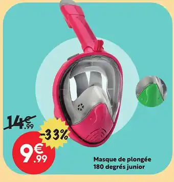 Maxi Bazar Masque de plongée 180 degrés junior offre