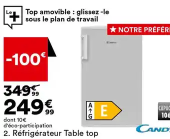 BUT Réfrigérateur Table top offre