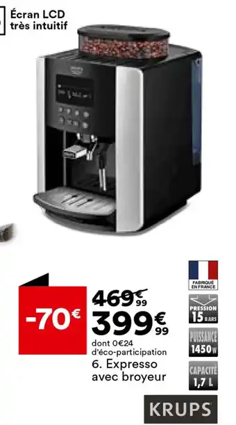 BUT Expresso avec broyeur offre